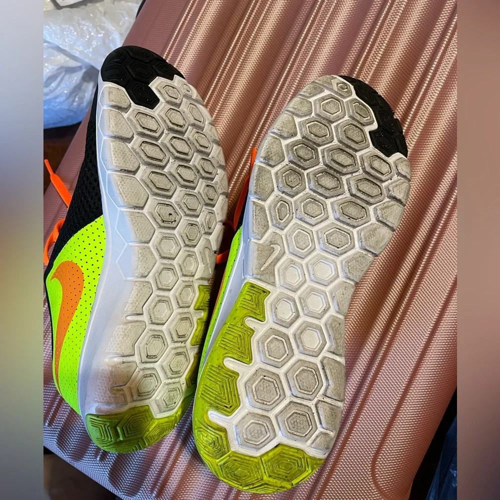 Nike Kids |flex experience| Black, Orange, and Green Sneakers - Picture 5 of 7